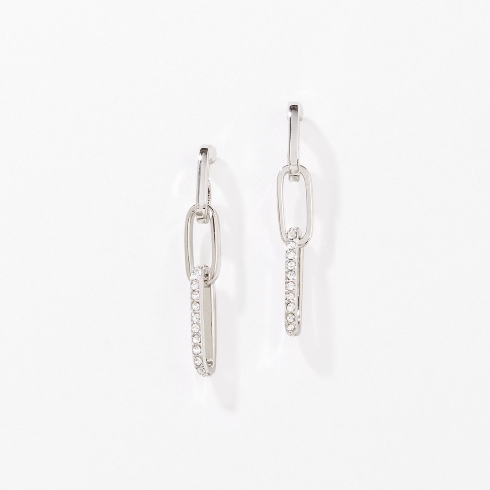 Touchstone Crystal Silver Earrings